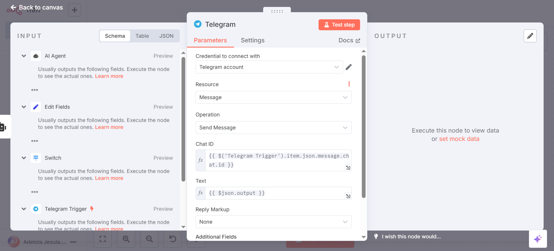 Telegram Node