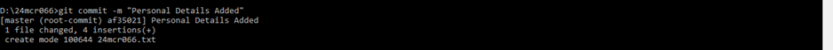 Save changes with a message