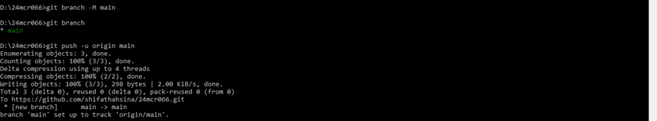 Push code to GitHub