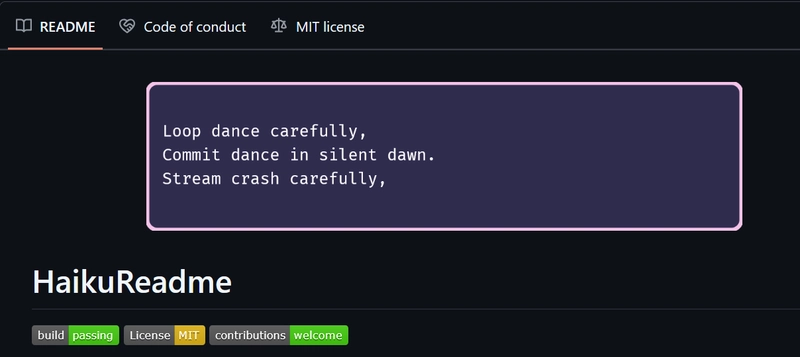 I Made HaikuReadme: Add Fun Haiku SVG's to Your GitHub Profile!