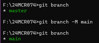 Branch name changed from 'master' to 'main'