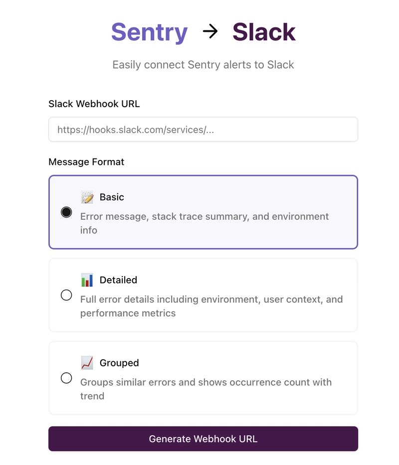 SentryBridge: Streamline Error Monitoring with Slack Integration