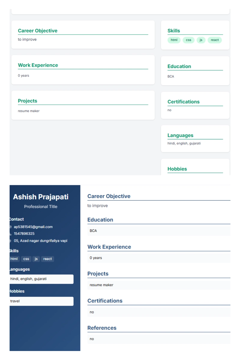 🧾 Build Your Own Modern Resume Builder with HTML, Tailwind CSS & JavaScript