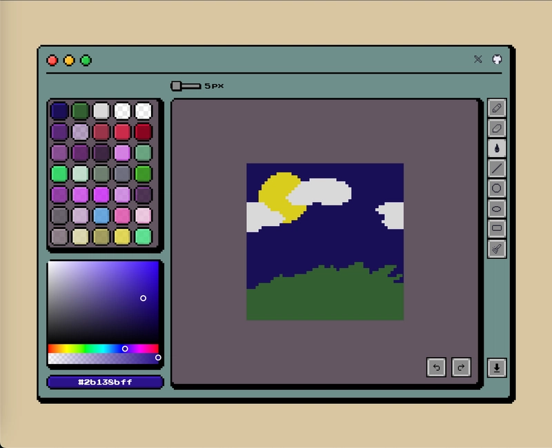 I made my own pixel-art tool!!