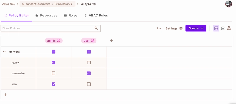 AI Summary Manager with Role-Based Access Control
