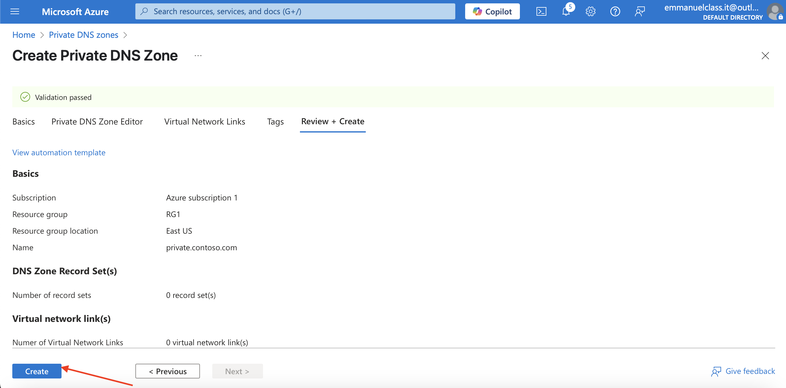 Create for deployment