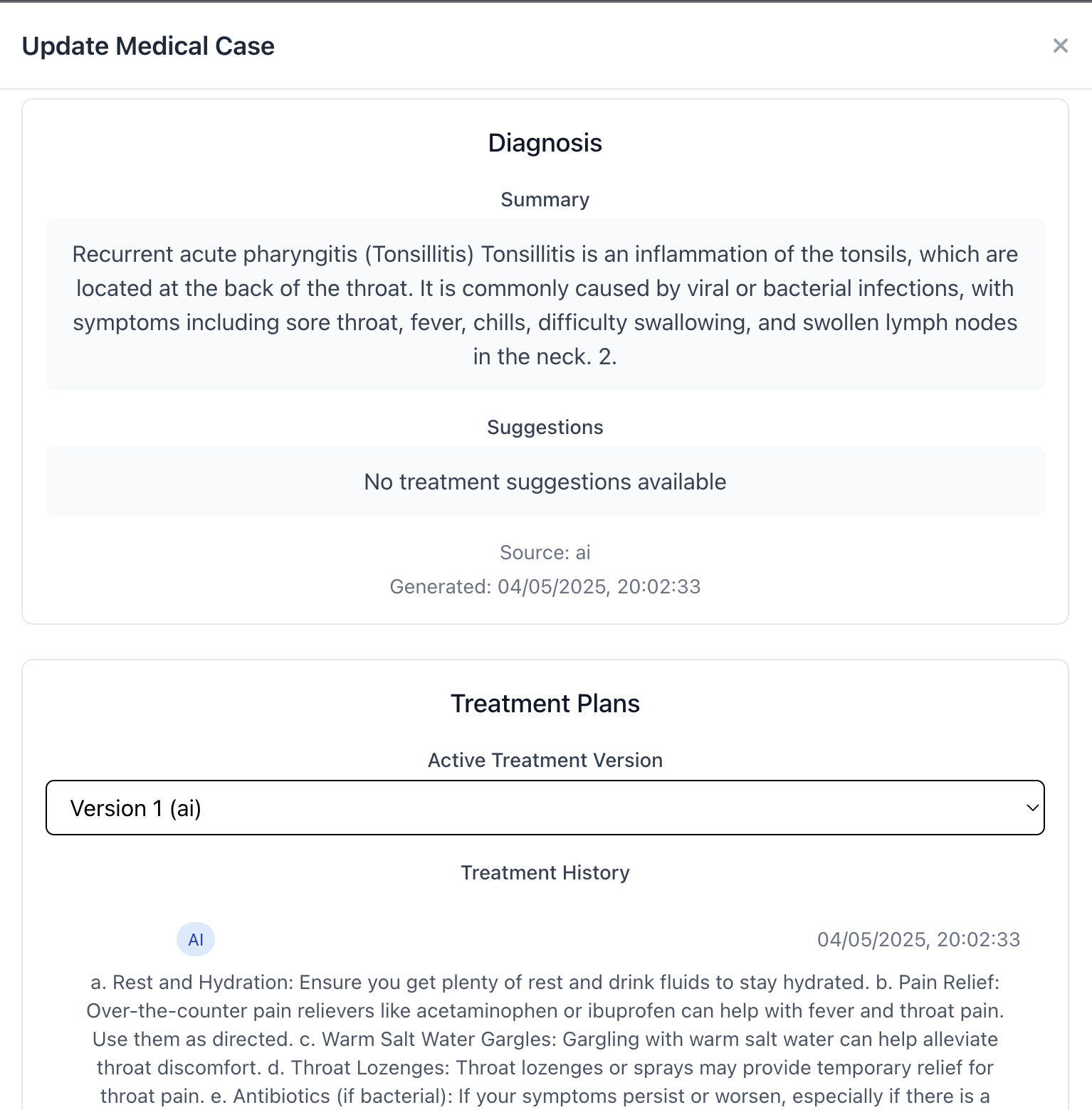 Admin medical case access