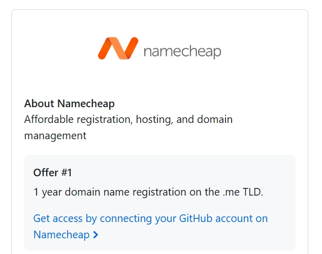 Free custom domain for your projects 😉
