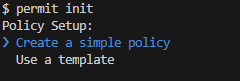 Create a simple policy