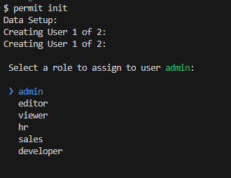 Set role ( Admin User )