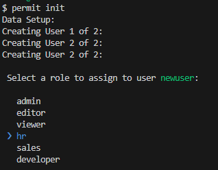 Create 2 user ( Admin User & Role Selection )