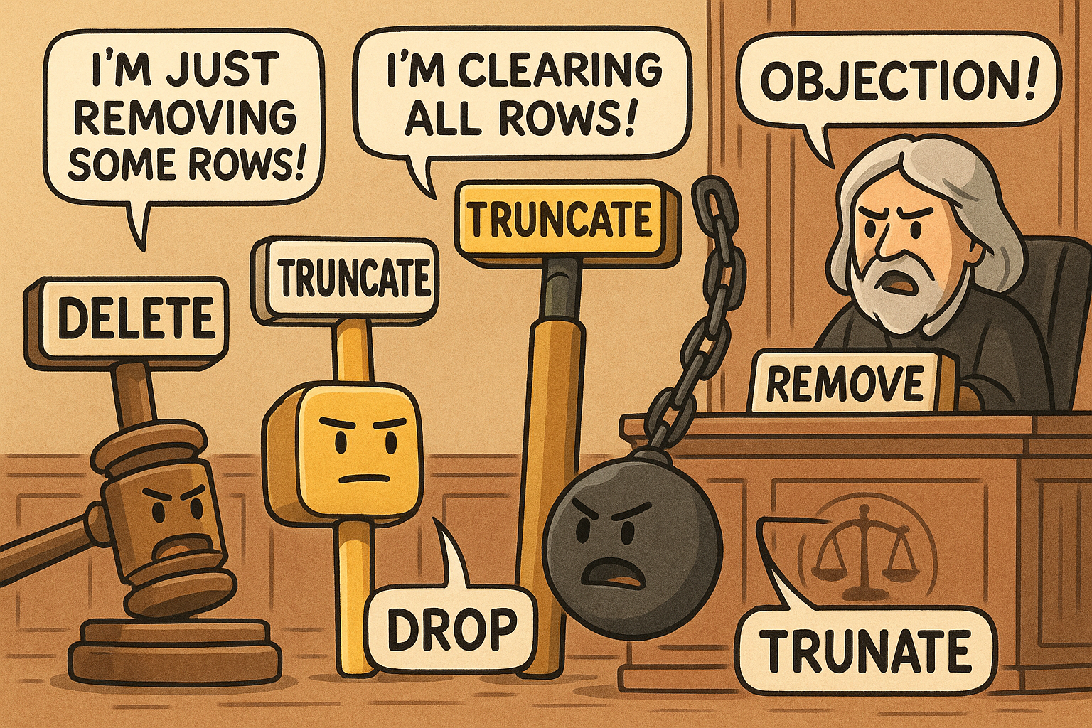 SQL Courtroom Comic
