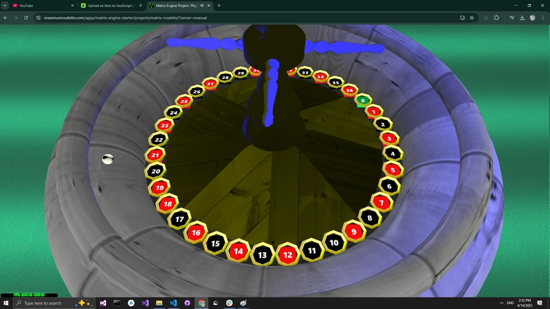 Matrix-roulette - Physics + Server game regime