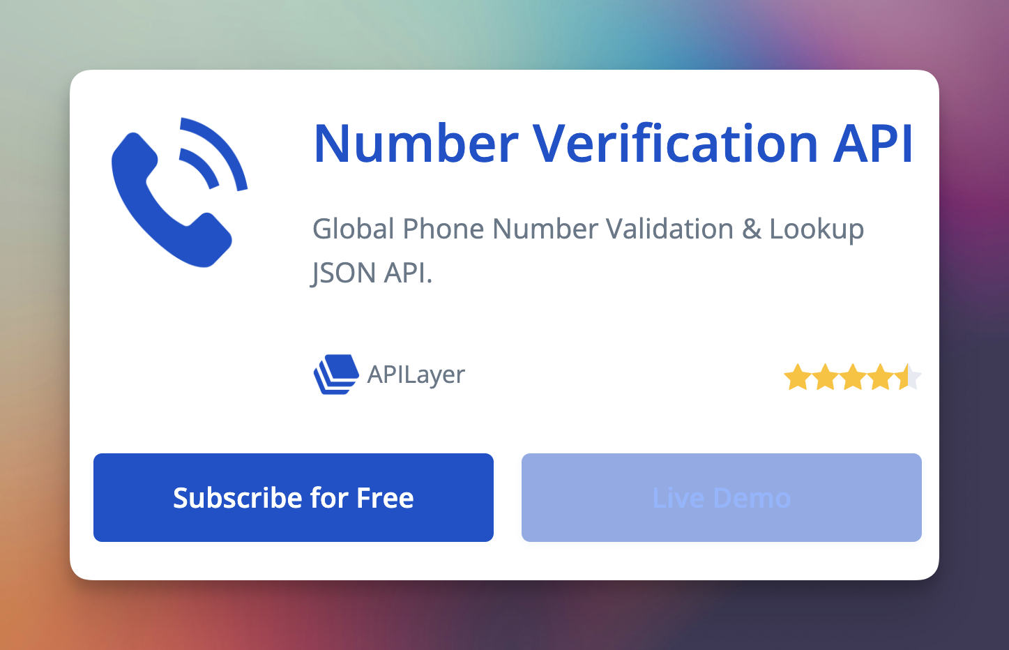 Number Verification API