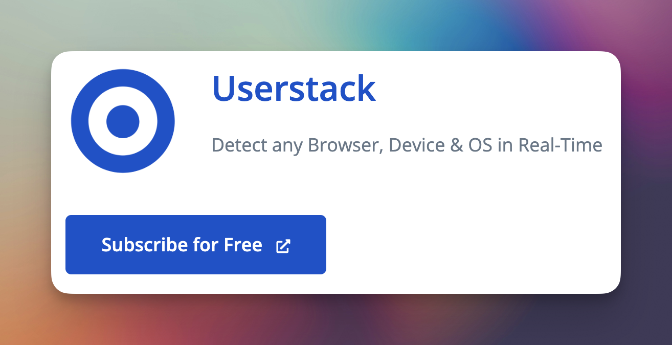 Userstack API