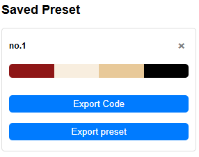 save those colors as Palette box's presets