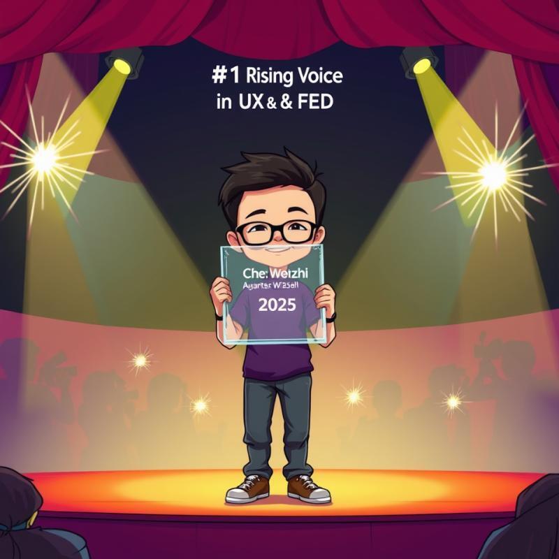 An AI Generated Image of me receiving an Award