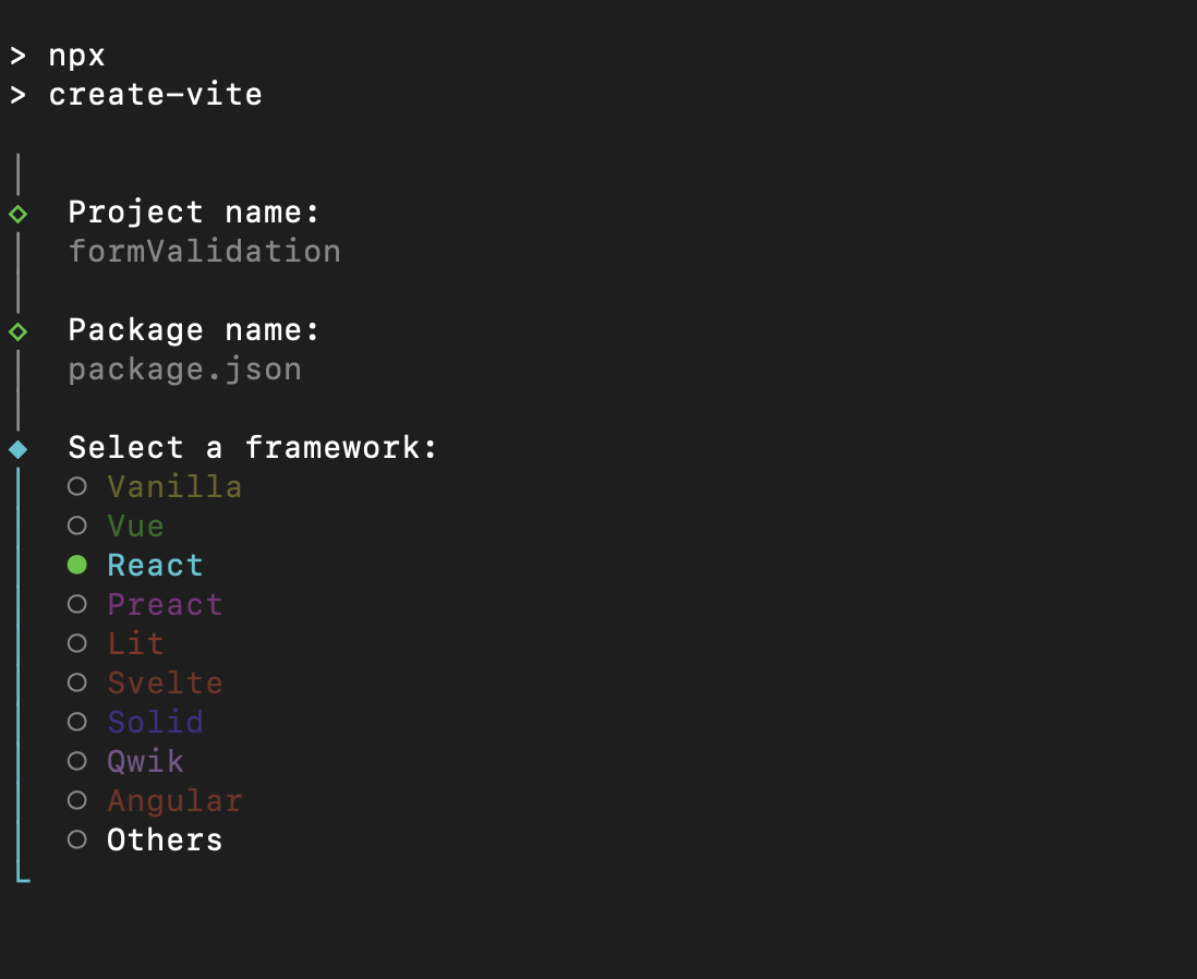 select a variant