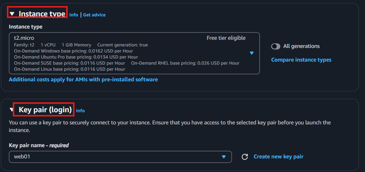 instance type