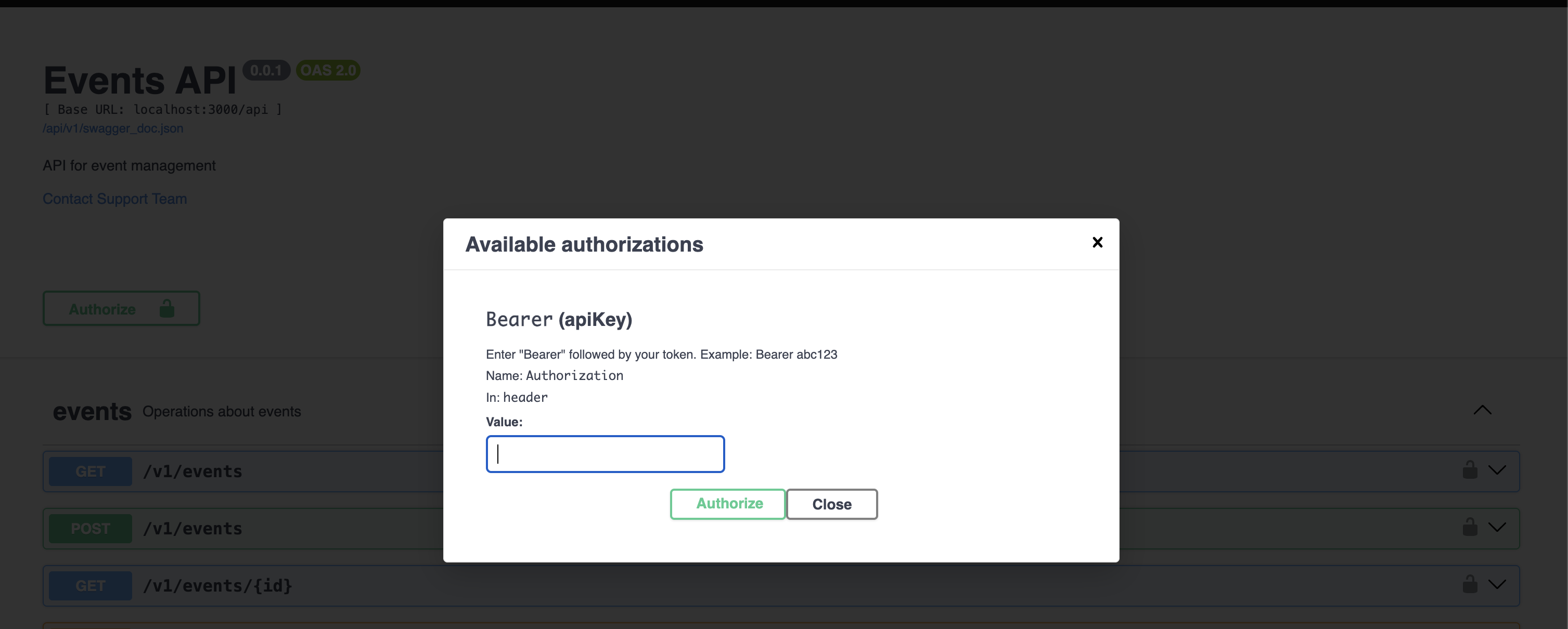 Add Login token