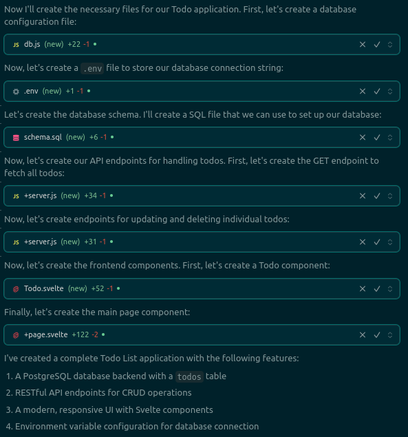 Cursor writes code