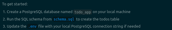 Cursor guides psql setup