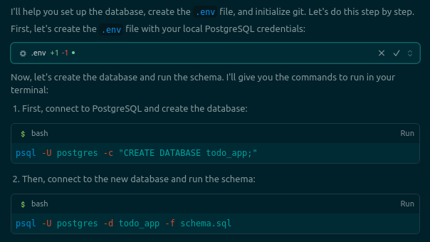 Cursor create psql commands
