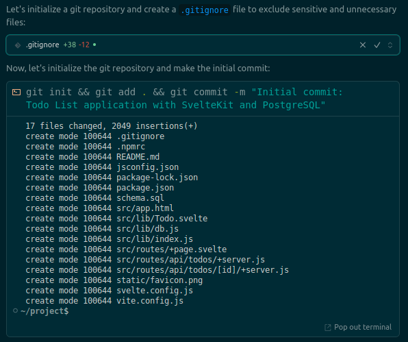Cursor initializes git repo