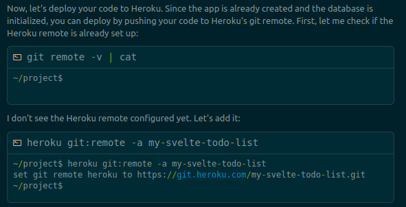 Cursor creates git remote for Heroku