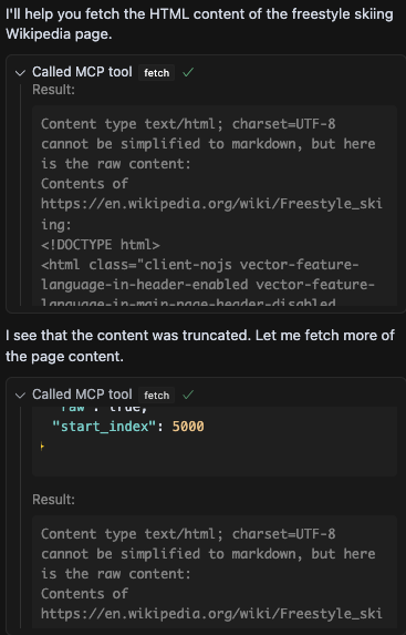 Cursor MCP Fetch Result