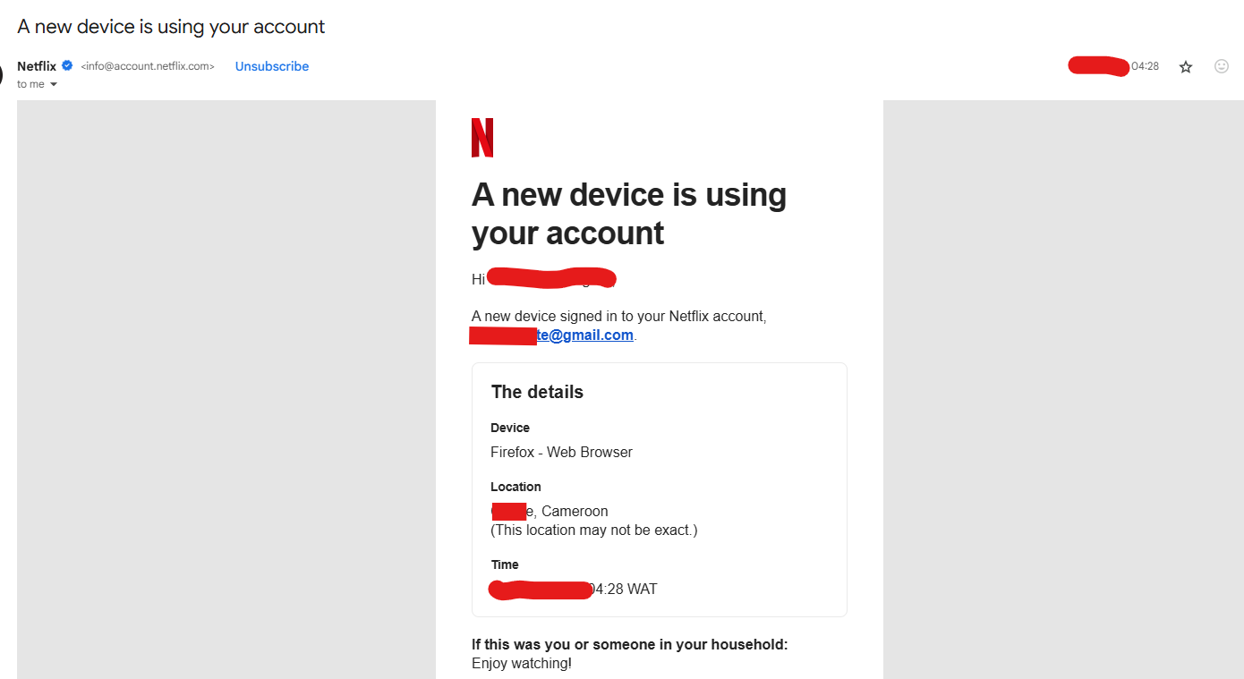 Netflix New Location