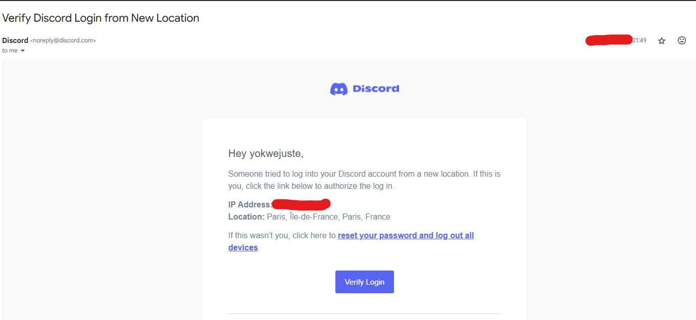 Discord New Location