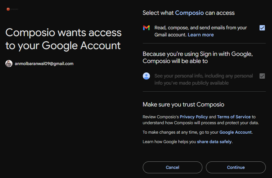 gmail authorize