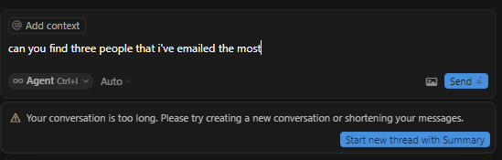 conversation too long