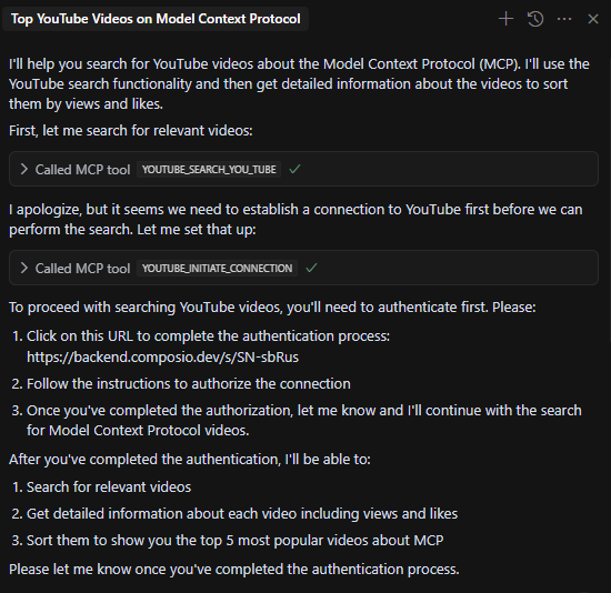 establish connection