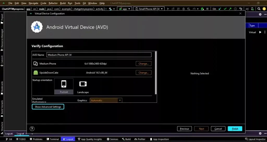 Android Emulator Setup