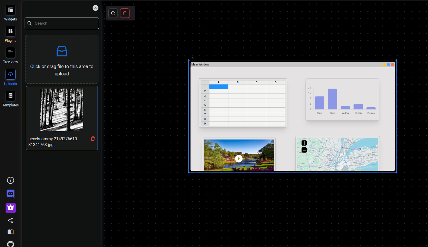 Asset upload