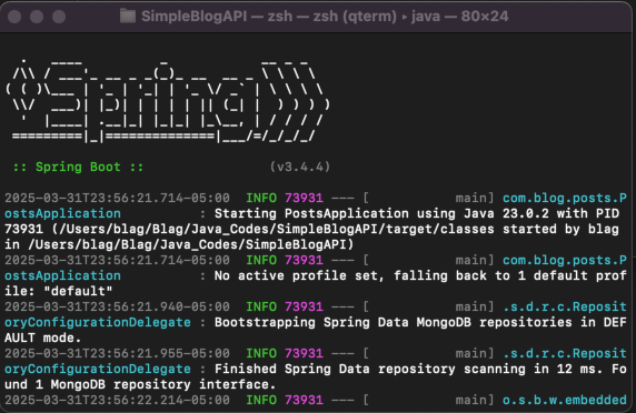 Running Spring boot