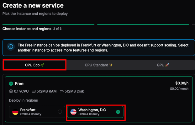 Choose CPU Eco
