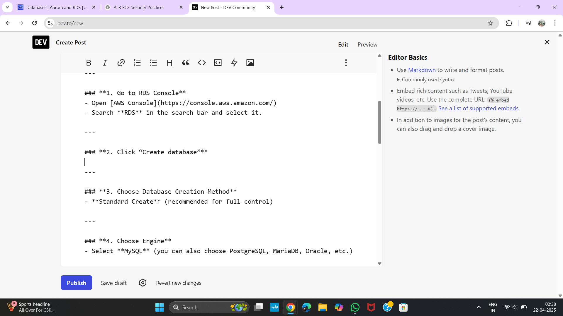 Create Database