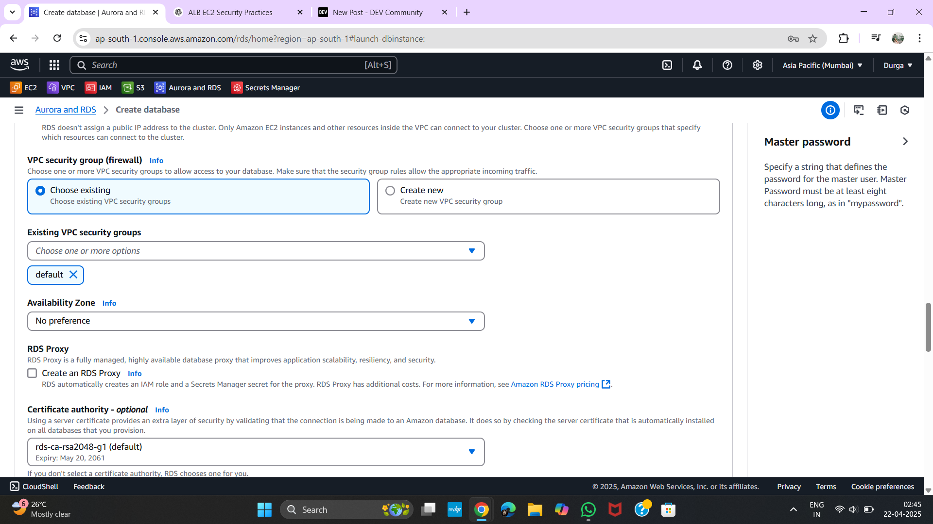 Connectivity Settings