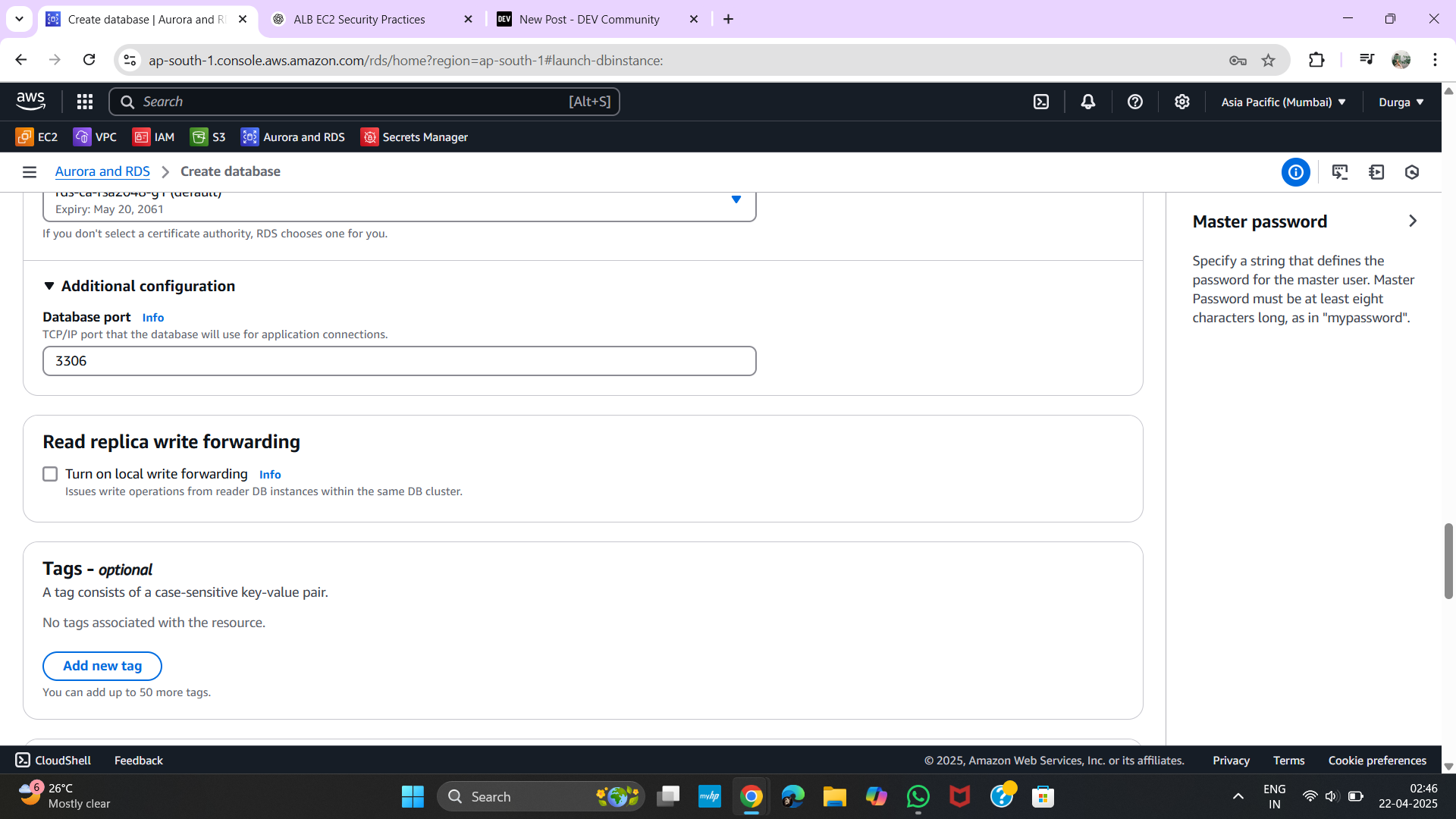 Database Authentication