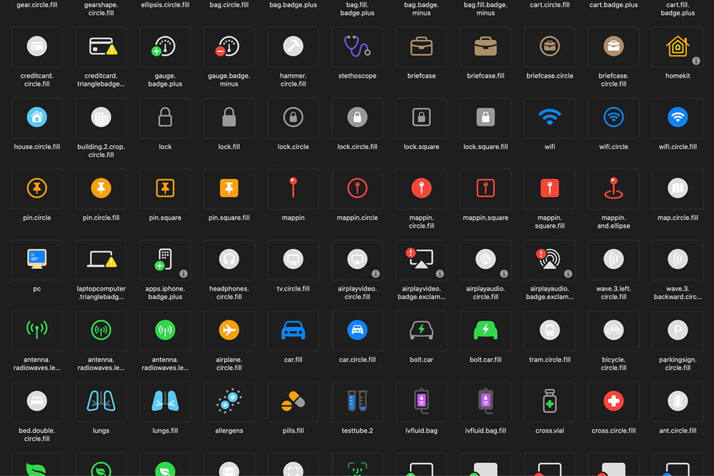 Apple’s SF Symbols provide a vast library of scalable, design-consistent icons that developers can use instead of custom image assets.