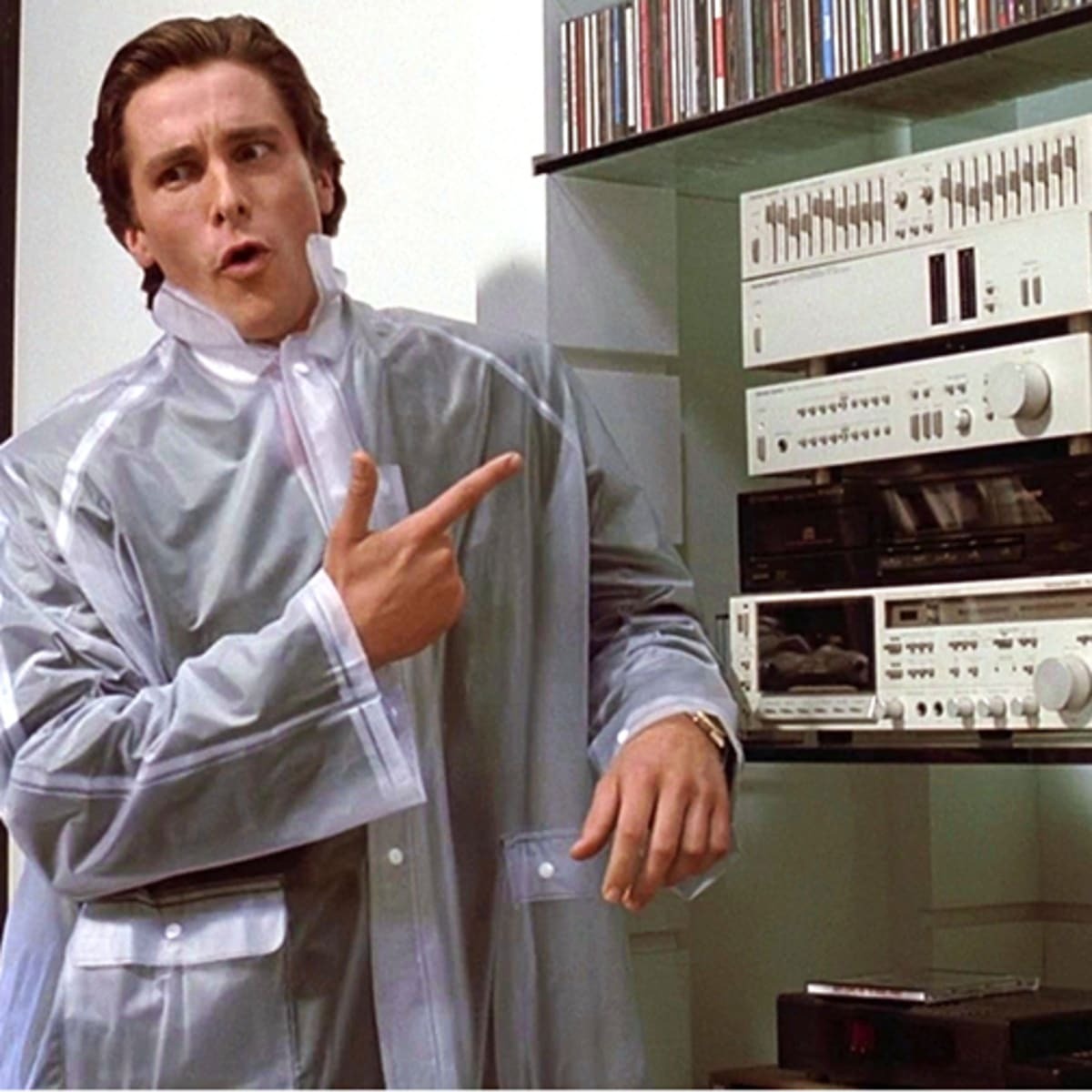 Scene from American Psycho (2000) directed by Mary Harron