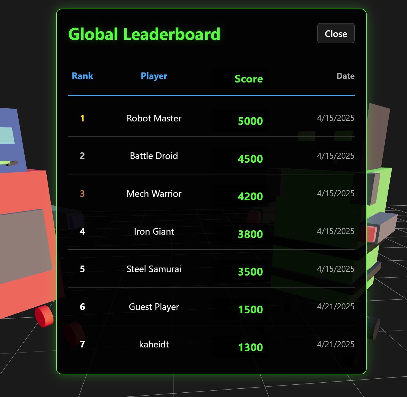 screenshot of game