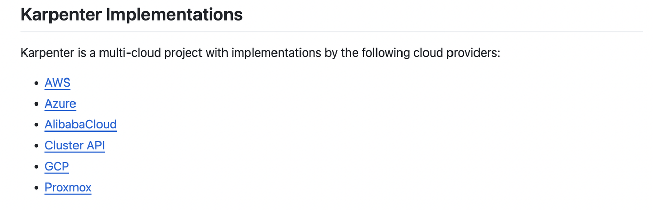 karpenter-implementations