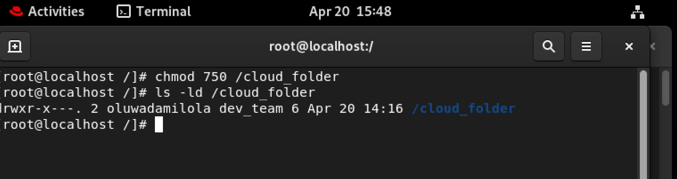 chmod