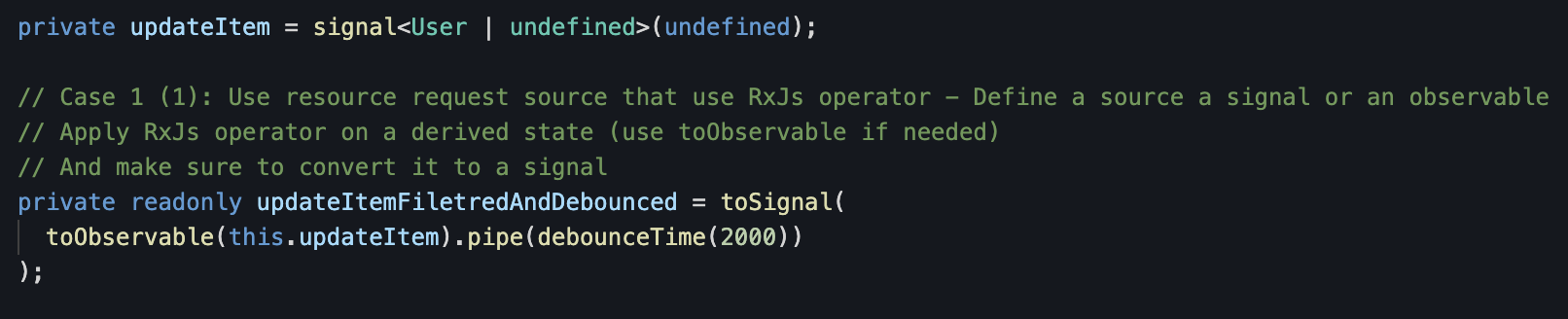 Using RxJs operator with signal action source 1