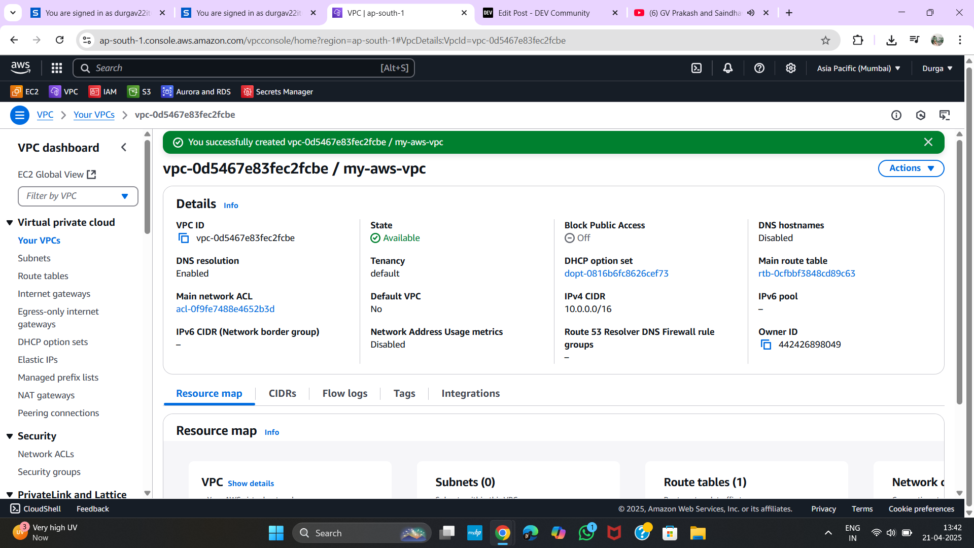 VPC Created