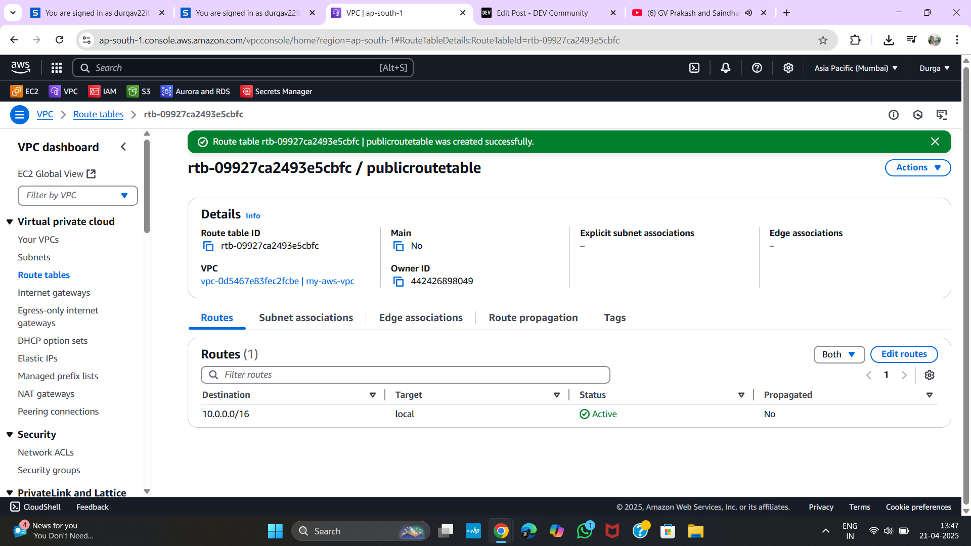 Create Public RT